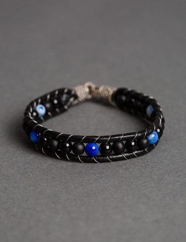 Αzzuro leather bracelet