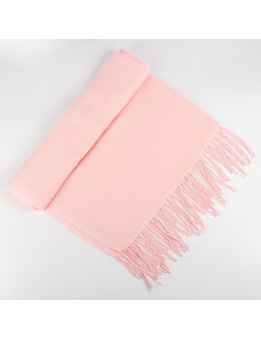 Βaby pink scarf with tassels