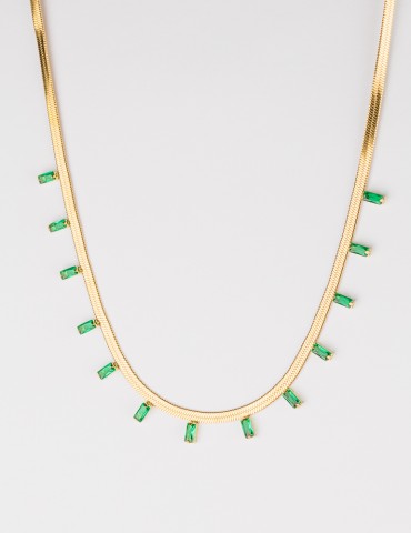 Snakeskin gold necklace...
