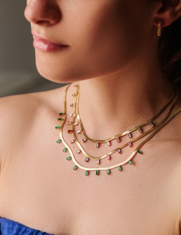 Gold Snakeskin necklace...
